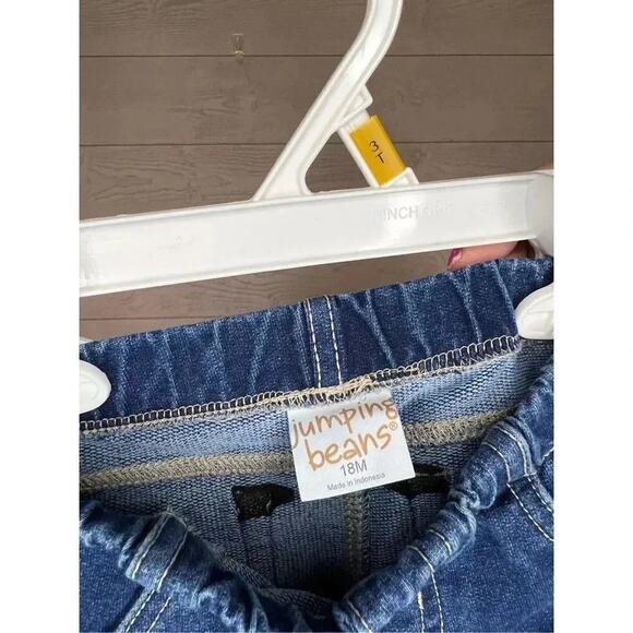 Cat & Jack Christmas deer top/Jumping Beans  leggings Size 18 months - Picture 5 of 6